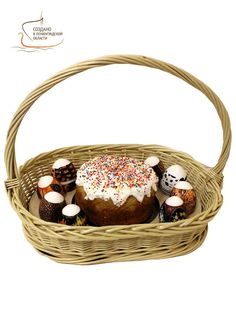 Корзина пасхальная Балтийская лоза овальная арт. XBOVKLN