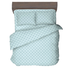 Комплект постельного белья VENTURA LIFE Ранфорс, 1,5 спальный (50х70), Королевский Дамаск