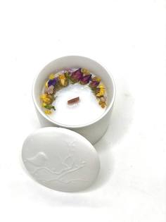 Свеча восковая ГРАНЖ Релакс, ароматизированная отдушка гардения, 8х8 см