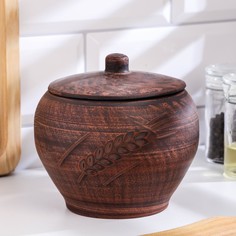 Горшок для жаркого "Колос" 0,7 л, 13х13х13 см No Brand