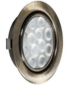 Светильник мебельный встраиваемый светодиодный GLS LED Replis-1,IP20,12В бронза