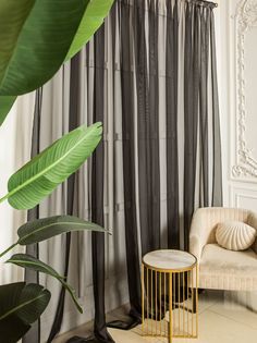 Тюль Nikki Home Collection Вуаль высота 220 см х ширина 300 см черный