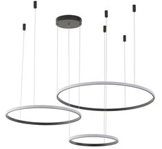 Люстра подвесная светодиодная ZORTES RINGOLIGHT ZRS.33320.120F LED 120 Вт черный No Brand