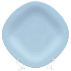 Тарелка обеденная керамика 27 см квадратная Carine Light Blue Luminarc P4126