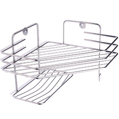 Полка угловая 1 секционная, с мыльницей хром АЛТ171С KSMB-АЛТ171С Mayer&Boch