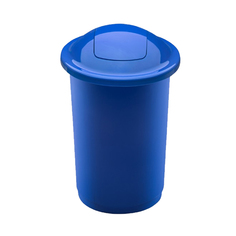 Контейнер для мусора 50 л Plafor Top bin синий с плавающей крышкой