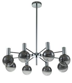 Светильник потолочный INDIGO COLLANA 13015/8R Chrome 200W G9