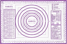 Коврик силиконовый для раскатки и выпечки теста HARVEX 60х40, фиолетовый