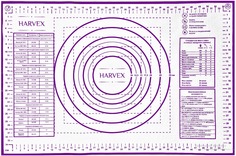Коврик силиконовый для раскатки и выпечки теста HARVEX 60х40, фиолетовый