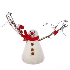 Декоративная фигурка "Снеговик", L26 W10 H20 см 718645 No Brand