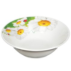 Салатник керамика, круглый, 15.5 см, Ромашка, с6-7869 No Brand