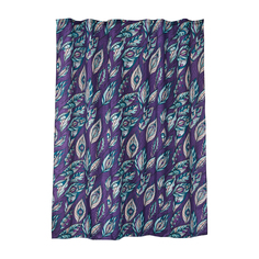 Занавеска штора Moroshka Fairytale для ванной тканевая 180х200 см. цвет фиолетовый
