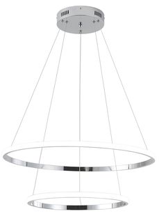 Люстра подвесная светодиодная Zortes Ringolight ZRS.33322.63C, LED, 63 Вт, хром No Brand