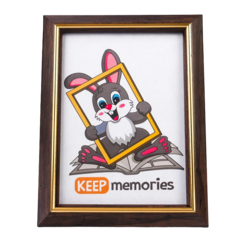 Фоторамка пластик 15х21 см 1230 коричневый Keep Memories