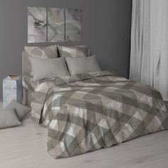 Простыня Ивановотекстиль 180х200 на резинке бязь Родриго бежевый (борт 25 см)