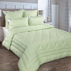 Одеяло Евро Макси 240х220 Морские водоросли 300 г/м2/сатин зеленое Текс Дизайн