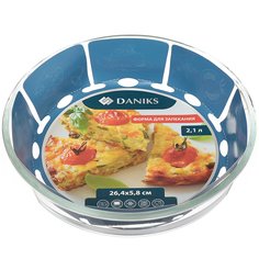 Форма для запекания 26.4х26.4х5.8 см 2.1 л круглая Daniks