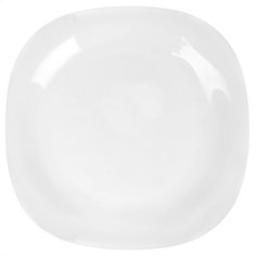 Тарелка десертная керамика 19 см квадратная Carine White Luminarc H3660/ L4454 белая