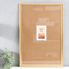 Фоторамка пластик 40х60 см Пастель золото No Brand