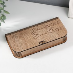 Шкатулка Кот 17х8.5х3 см No Brand