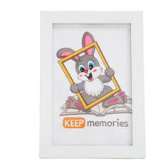 Фоторамка пластик 10х15 см 1481 белый Keep Memories
