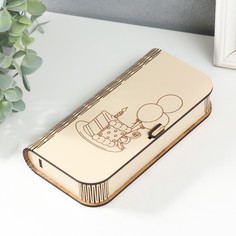 Шкатулка Тортик 17х8,5х3 см No Brand