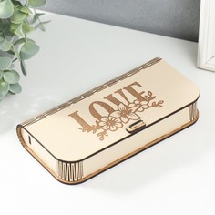 Шкатулка Love 17х8,5х3 см No Brand