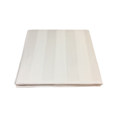 Простынь сатин страйп 3х3 Hotel текстиль белый размером 180х250 5 штук