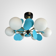 Люстра ImperiumLoft Matisse Blue D55 на штанге