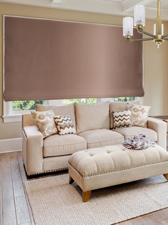 Римская штора "Lindor", коричневый, 60х160 см Эскар