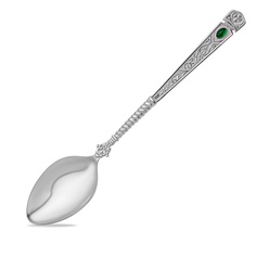 Ложка с агатом из серебра 925 пробы 4300140573 585 Gold