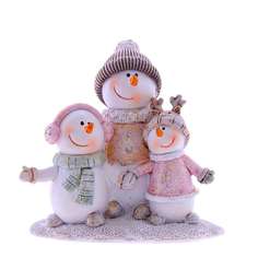 Фигурка декоративная Снеговики, 10,5*7*10 см KSM-755232 Remeco Collection