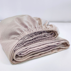 Простыня на резинке 180х200х45 AstetHome 100% хлопок Stone Washed