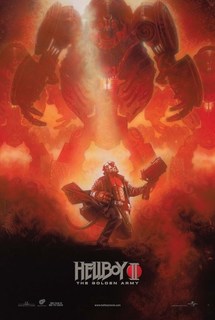 Постер к фильму "Хеллбой II: Золотая армия" (Hellboy II The Golden Army) A4 No Brand