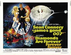 Постер к фильму "Джеймс Бонд 07 - Бриллианты навсегда" (Diamonds Are Forever) 50x70 см No Brand