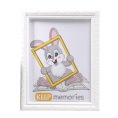 Фоторамка пластик L-2 15х21 см белый (пластиковый экран) Keep Memories