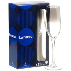 Бокал для шампанского 160 мл 2 шт Luminarc Селест Серебряная дымка O0228