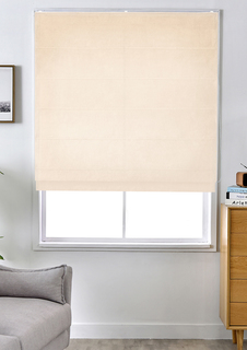 Римская штора "Pudra" цепочный механизм цвет кремовый 120x160 см Эскар