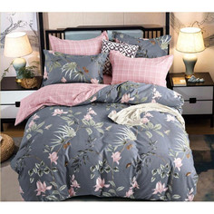 Простынь евро 220х240 поплин Мадмуазель компаньон Ивановотекстиль