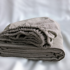 Простыня на резинке 120х200х45 AstetHome 100% хлопок Stone Washed