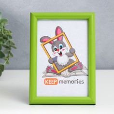 Keep memories Фоторамка пластик 10х15 см салатовый (130)