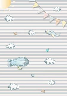 Ковер в гостиную CosyRoom PANORAMA SKY серый безворсовый 160х230 см