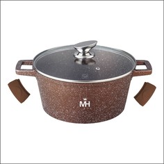 Кастрюля с крышкой MercuryHaus Granite, для приготовления 9,5 л 32*14,5 см