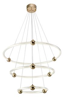 Люстра подвесная светодиодная Zortes Auralia ZRS.57790.171 LED 171 Вт, золото No Brand