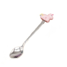 Ложка десертная Unicorn розовый No Brand