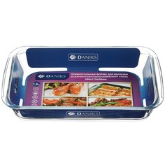 Форма для запекания 17.7х29.7х5 см 1.6 л прямоугольная Daniks OCT-NR1103