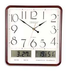 Настенные часы MIRRON P3325A-2 жк ТДБ Минимализм ЖК дисплей