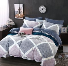 Простынь Ивановотекстиль 1.5 сп. 150х220 см поплин Чарующая ночь компаньон