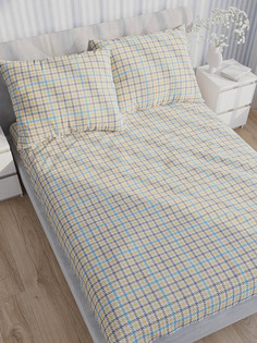 Простынь на резинке Сказка Гусиная лапка 90х200 см