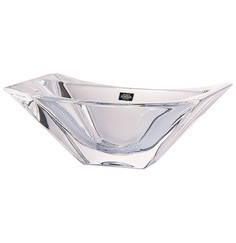 Ваза для фруктов 27 см квадратная Crystalite Bohemia "Окинава Без декора" 035224
